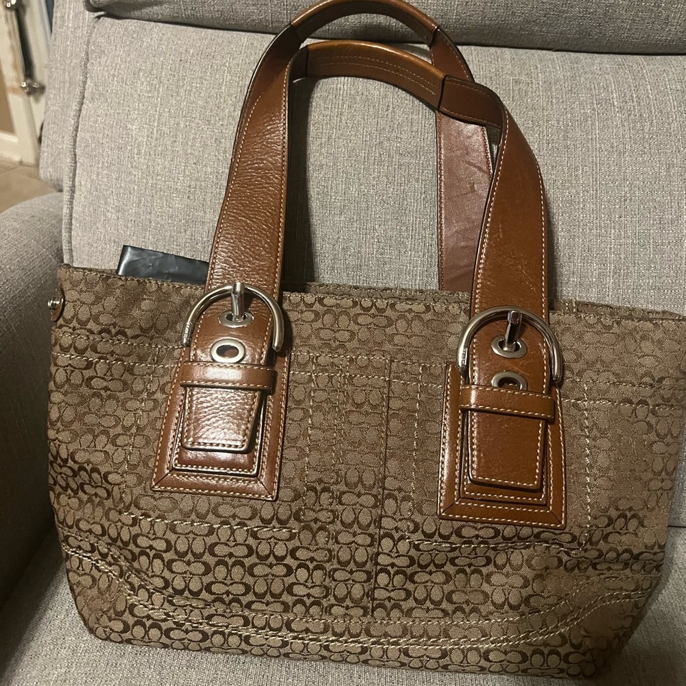 Coach handbag, brown. Used but good condition.